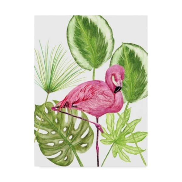 Trademark Fine Art Melissa Wang 'Tropical Flamingo Ii' Canvas Art, 24x32 WAG07357-C2432GG